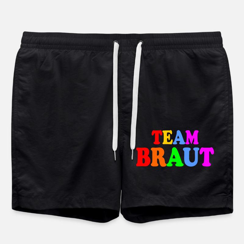 Team groom - Badeshorts - Schwarz