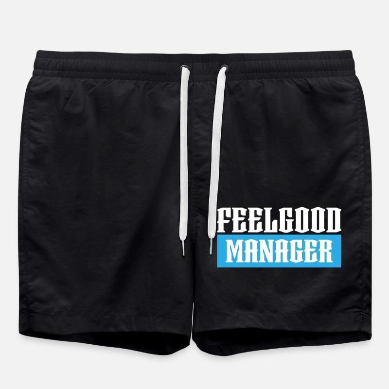 Feelgood manager tshirt schwarz - Badeshorts - Schwarz