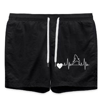 Hockey Player Floorball Hockey Gift Field Hockey - Swim Trunks - black - Front - AI Model Male 185 light (185cm)
