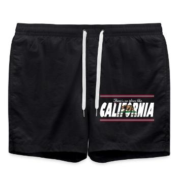 No Place California - Swim Trunks - black - Front - AI Model Male 185 light (185cm)