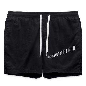 J’ai fermé mon livre - Short de bain - noir - Devant - AI Model Male 185 light (185cm)