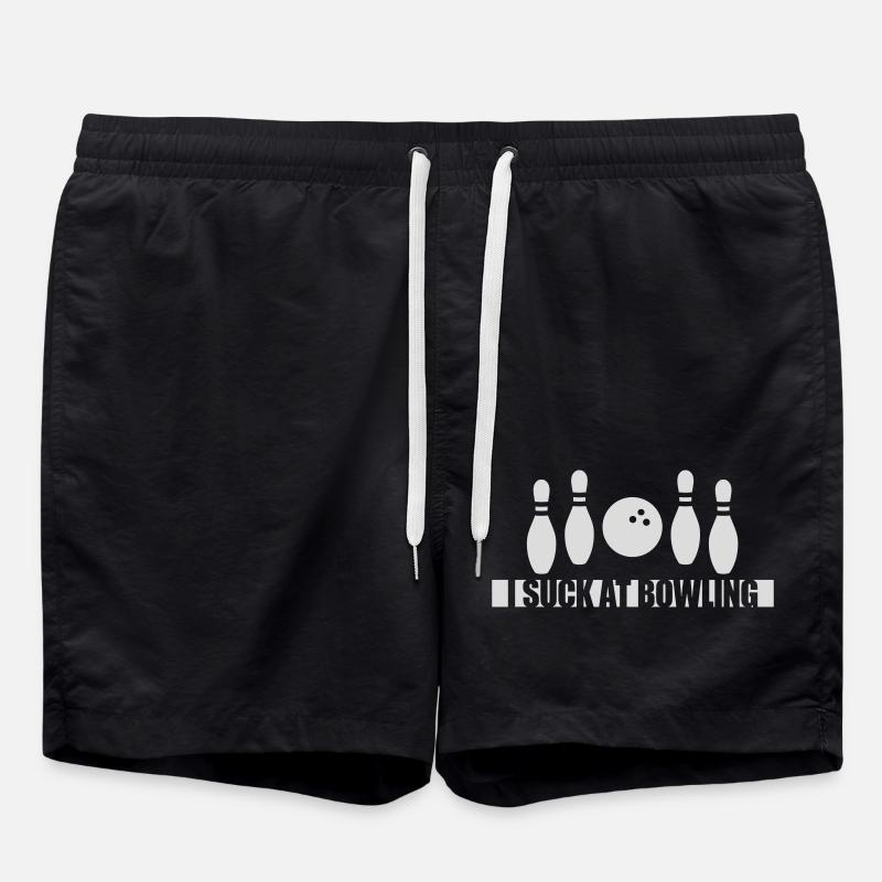 I suck at bowling - Badeshorts - Schwarz