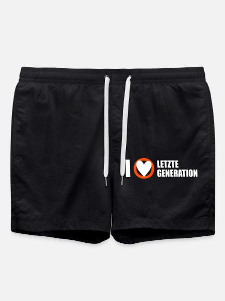 Letzte Generation - Design 3 - Badeshorts - Schwarz