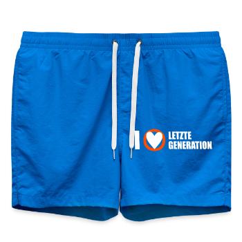 Letzte Generation - Design 3 - Badeshorts - Cobalt blue - Vorne