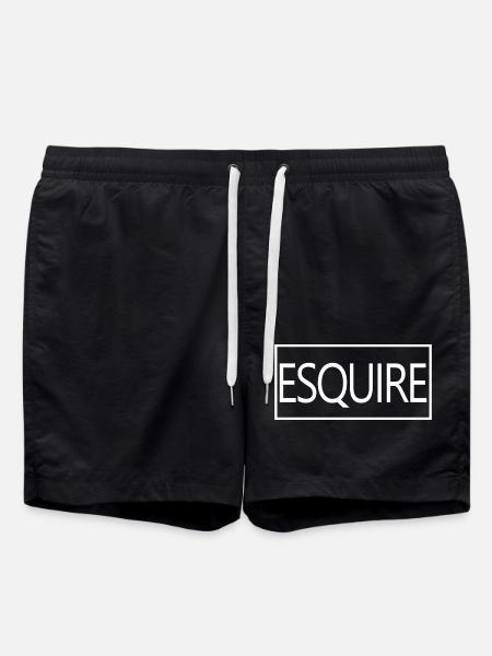 Esquire Graduated Lawyer School Student - Swim Trunks - black