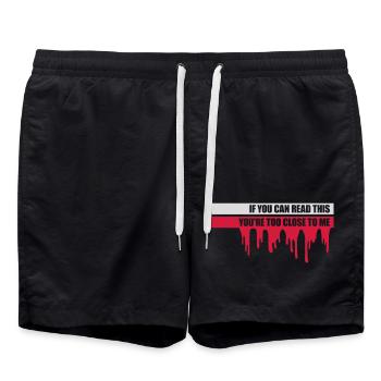 trop près de moi - Short de bain - noir - Devant - AI Model Male 185 light (185cm)