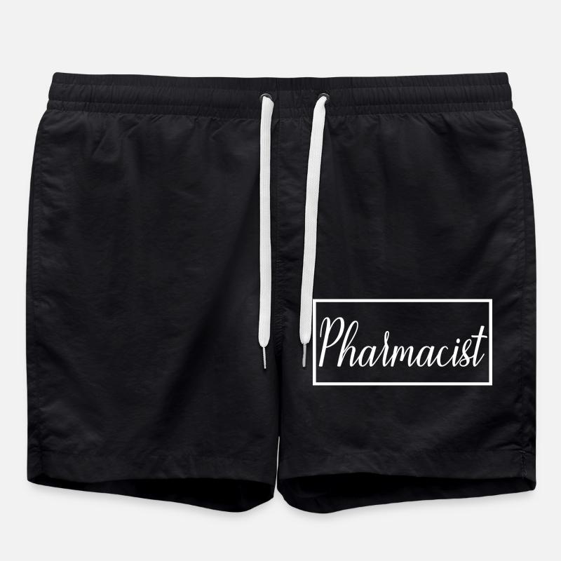 Apotheker Stolzer Absolvent des Apothekerstudiums - Badeshorts - Schwarz
