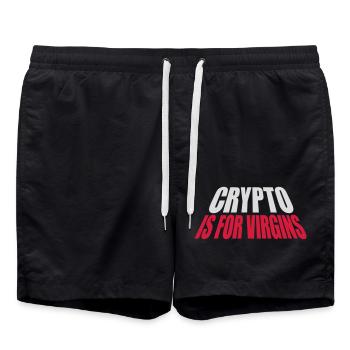 Crypto est pour les vierges - Short de bain - noir - Devant - AI Model Male 185 light (185cm)