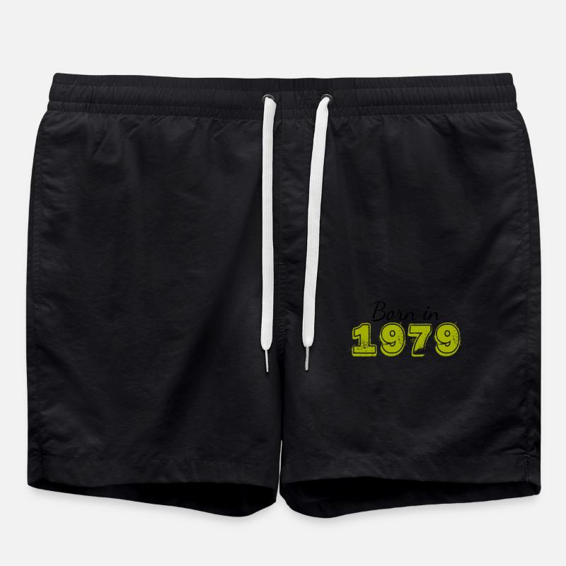 Born in 1979 - Swim Trunks - black