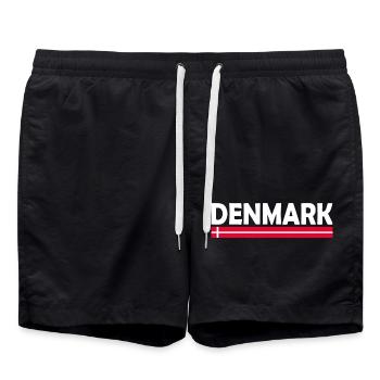 Dänemark - Badeshorts - Schwarz - Vorne - AI Model Male 185 light (185cm)