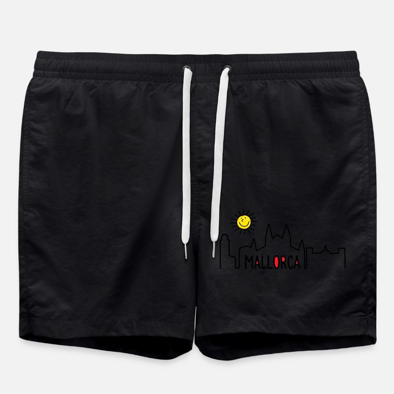 Mallorca im Sommer - Badeshorts - Schwarz