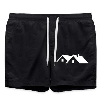 Roof - Swim Trunks - black - Front - AI Model Male 185 light (185cm)