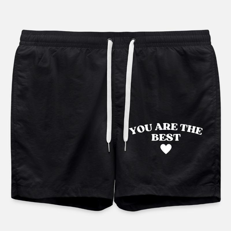 You are the best - Swim Trunks - black