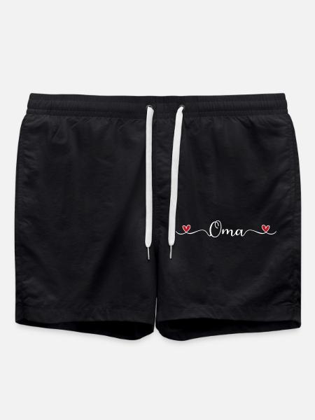 Oma - Badeshorts - Schwarz