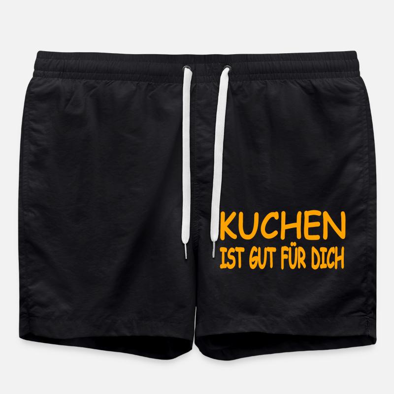 Kuchen - Badeshorts - Schwarz