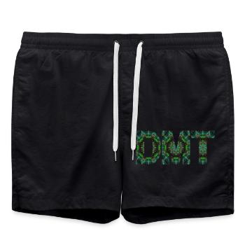 DMT Psychedelic Trip Ayahuasca - Short de bain - noir - Devant - AI Model Male 185 light (185cm)