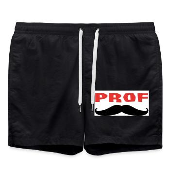 PROF - Short de bain - noir - Devant - AI Model Male 185 light (185cm)
