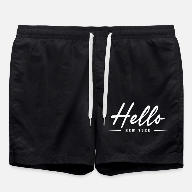 Hello New York - Short de bain - noir
