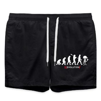 Revolution - Evolution Man Fun Twist 15 - Badeshorts - Schwarz - Vorne - AI Model Male 185 light (185cm)