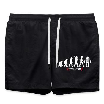 Revolution - Men's Evolution Fun Spin 24 - Swim Trunks - black - Front - AI Model Male 185 light (185cm)