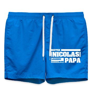 First name Nicolas - Swim Trunks - cobalt blue - Front