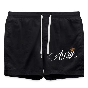 Avery Custom Name for Women Kids Toddlers - Avery - Swim Trunks - black - Front - AI Model Male 185 light (185cm)