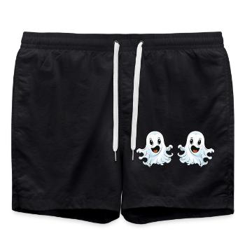 Ghost Comic - Swim Trunks - black - Front - AI Model Male 185 light (185cm)