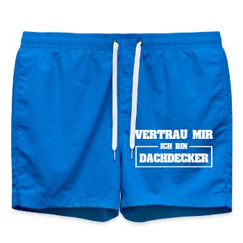 Funny roofer - Swim Trunks - cobalt blue - Front
