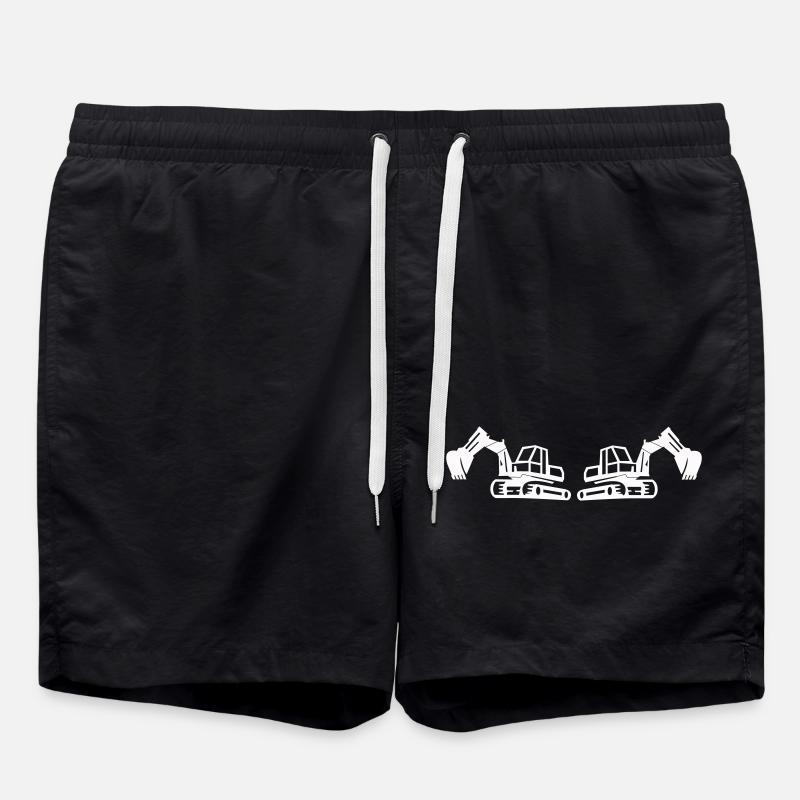 Excavator 2 - Swim Trunks - black