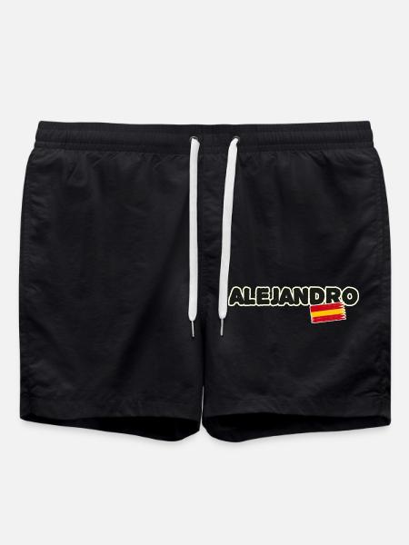 Alejandro Spanish flag Spain - Swim Trunks - black