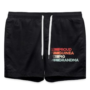Guinea Pig Grandma - Proud Grandma - Swim Trunks - black - Front - AI Model Male 185 light (185cm)