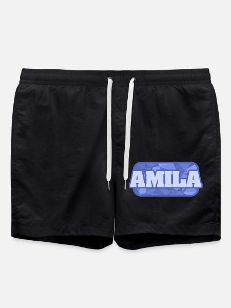 Amila comme nom - Short de bain - noir