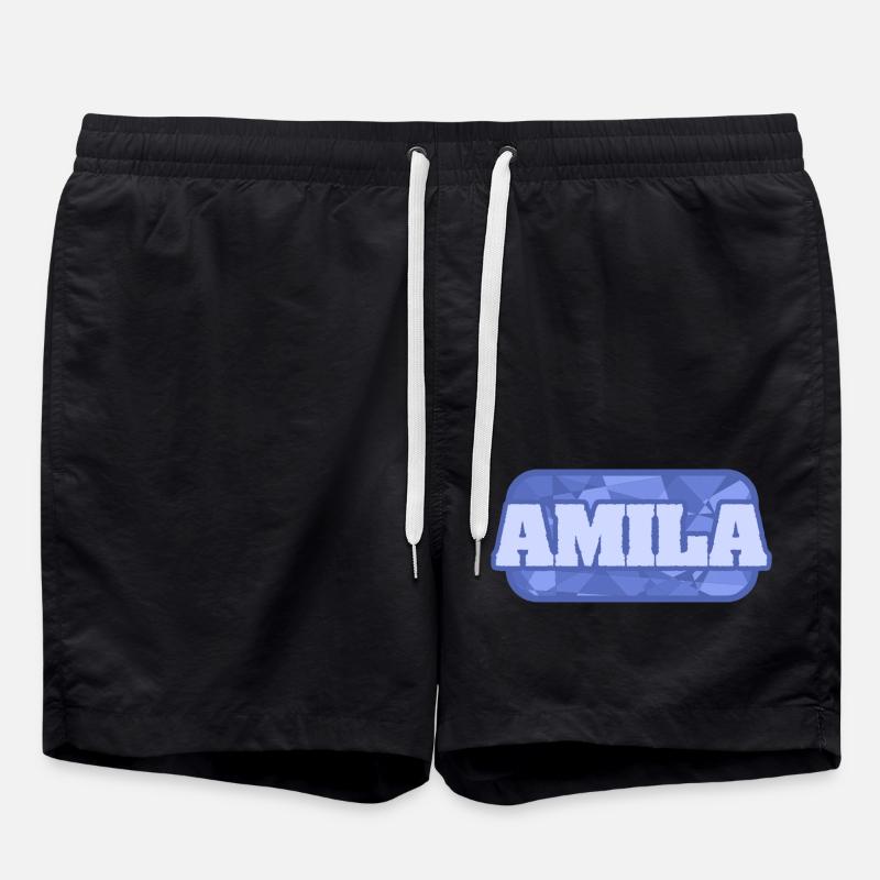 Amila comme nom - Short de bain - noir