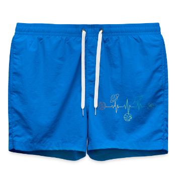 Battement de coeur rétro planètes - Short de bain - cobalt blue - Devant
