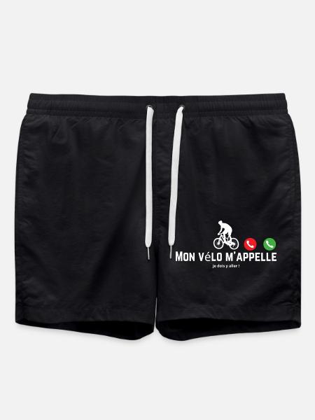 Mein Fahrrad ruft, ich muss los! Fahrrad-Geschenk - Badeshorts - Schwarz