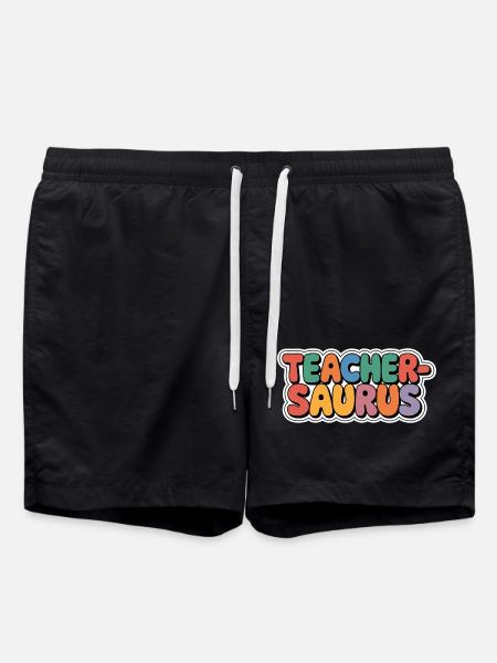 Teacher-saurus 10 - Badeshorts - Schwarz