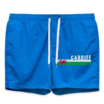 Cardiff, Wales: Lebendige Stadt und kulturelles Erbe - Badeshorts - Cobalt blue - Vorne
