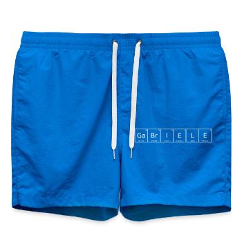 Gabriele Last Name First Name Chemistry Periodic Table - Swim Trunks - cobalt blue - Front