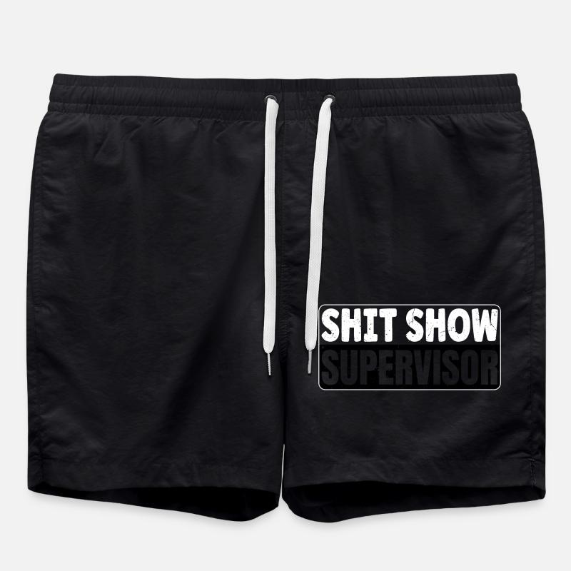 Superviseur de spectacle de merde - Short de bain - noir