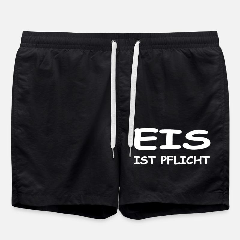 Eis - Badeshorts - Schwarz