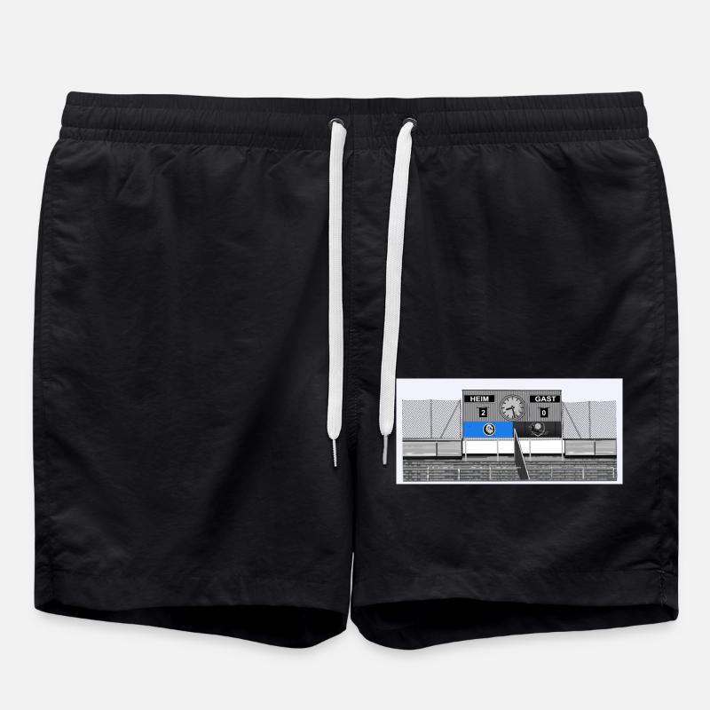 Giesing // Illustration - Badeshorts - Schwarz