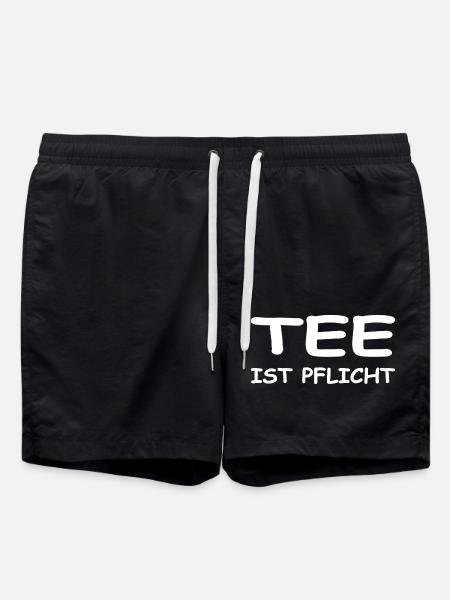Tee - Badeshorts - Schwarz