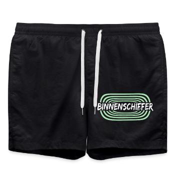 Travail Skipper de voies navigables intérieures - Short de bain - noir - Devant - AI Model Male 185 light (185cm)