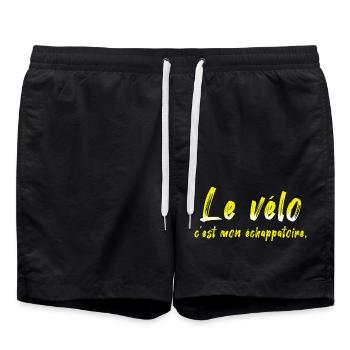 Vélo vélos bicyclette cycliste bike biker vtt 3 - Short de bain - noir - Devant - AI Model Male 185 light (185cm)
