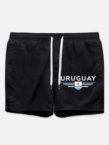 Uruguay T-paita – täydellinen faneille - Uimashortsit - musta