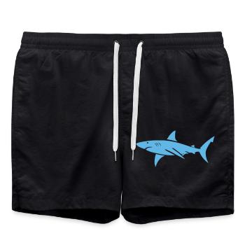 shark - Swim Trunks - black - Front - AI Model Male 185 light (185cm)