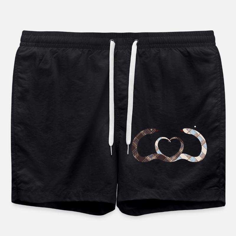 Couple de serpents - Short de bain - noir