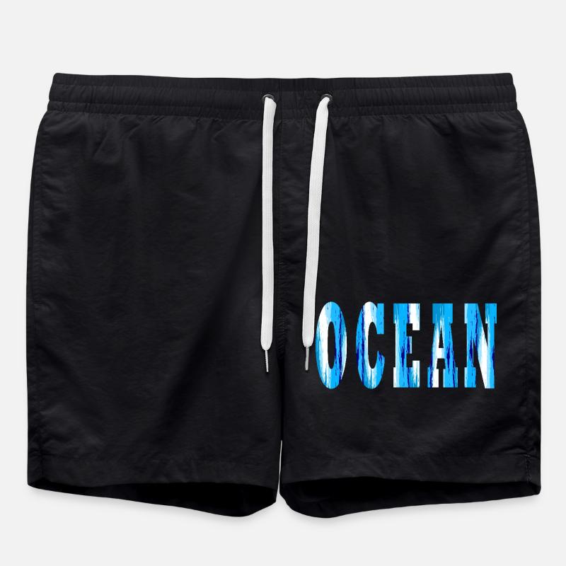 Ozean - Badeshorts - Schwarz