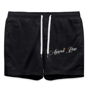 Aurora Custom Name for Women Kids Toddlers - - Swim Trunks - black - Front - AI Model Male 185 light (185cm)