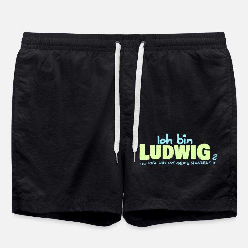 Ludwig - Swim Trunks - black